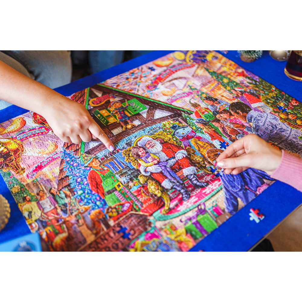MISITU 1008 Piece Jigsaw Puzzle For Adults - Santa's House Challenging Puzzle (19.69x27.56 In)
