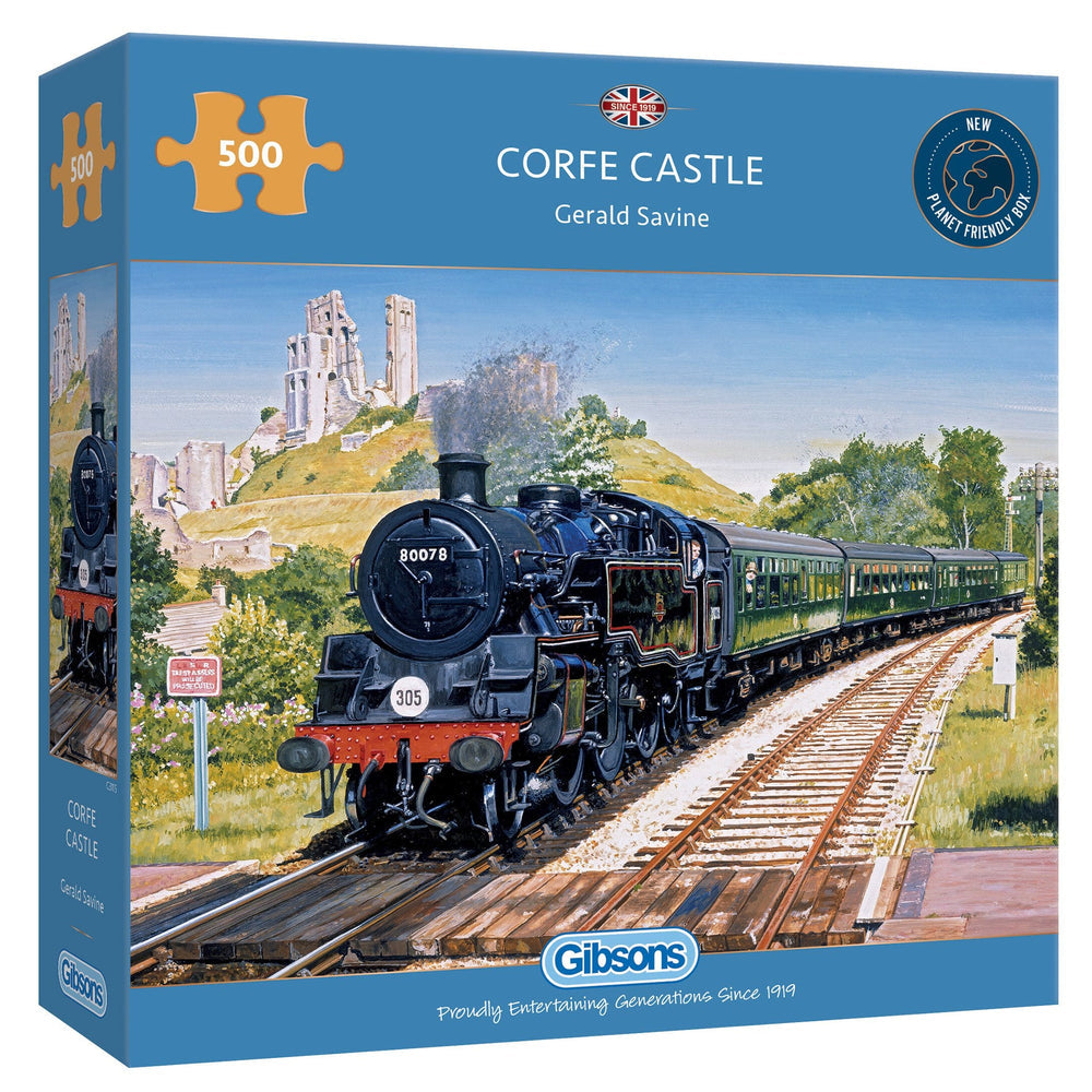 Corfe Castle – 500 Piece Jigsaw Puzzle (Gibsons)