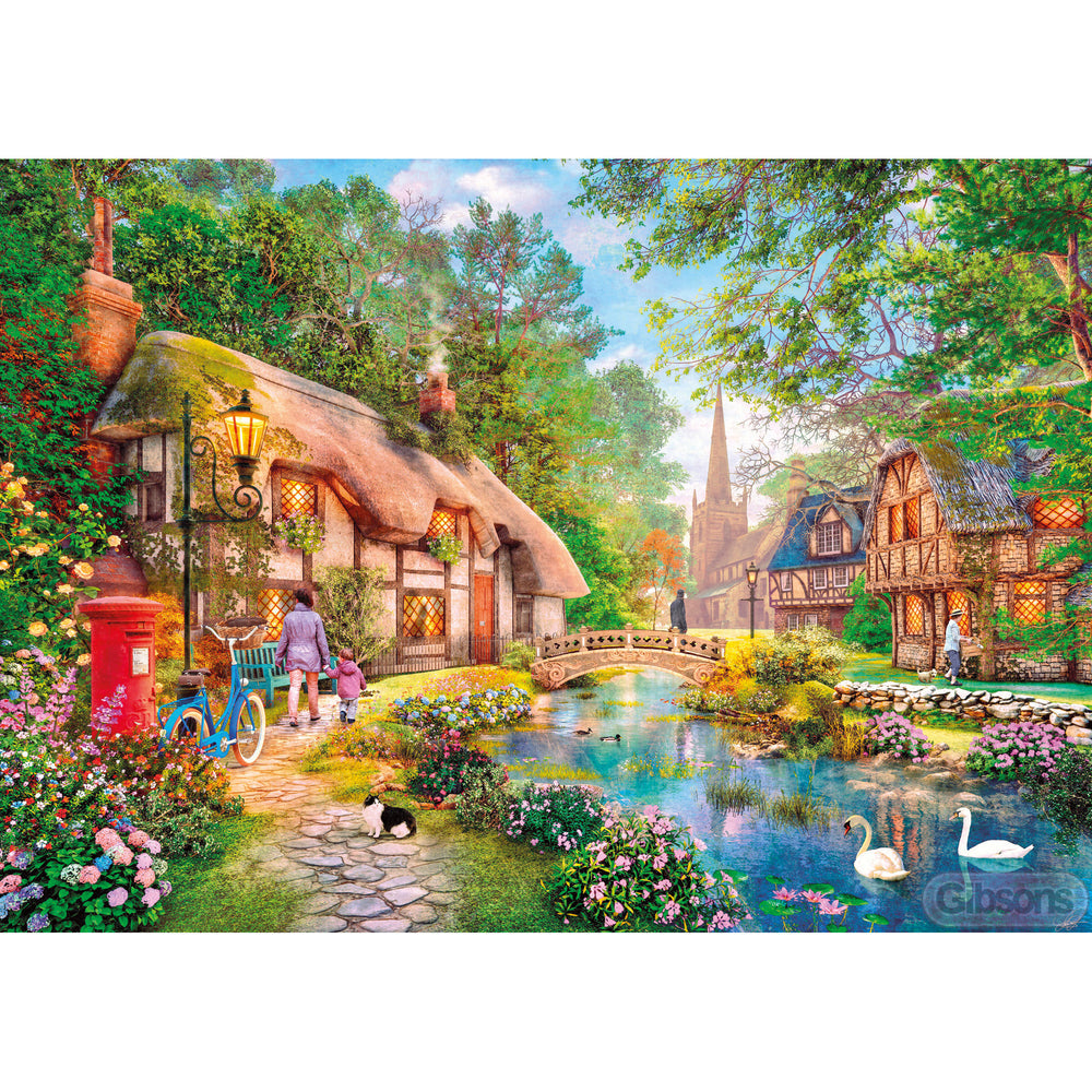 Cottageway Lane – 500 Piece Jigsaw Puzzle (Gibsons)