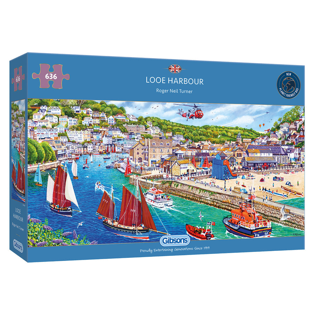Looe Harbour – 636 Piece Jigsaw Puzzle (Gibsons)