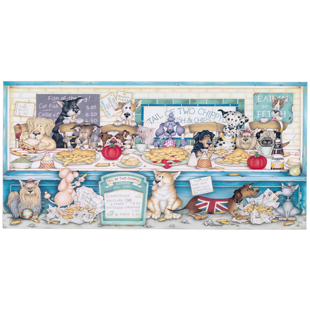 Tail of Two Chippys – 636 Piece Jigsaw Puzzle (Gibsons)