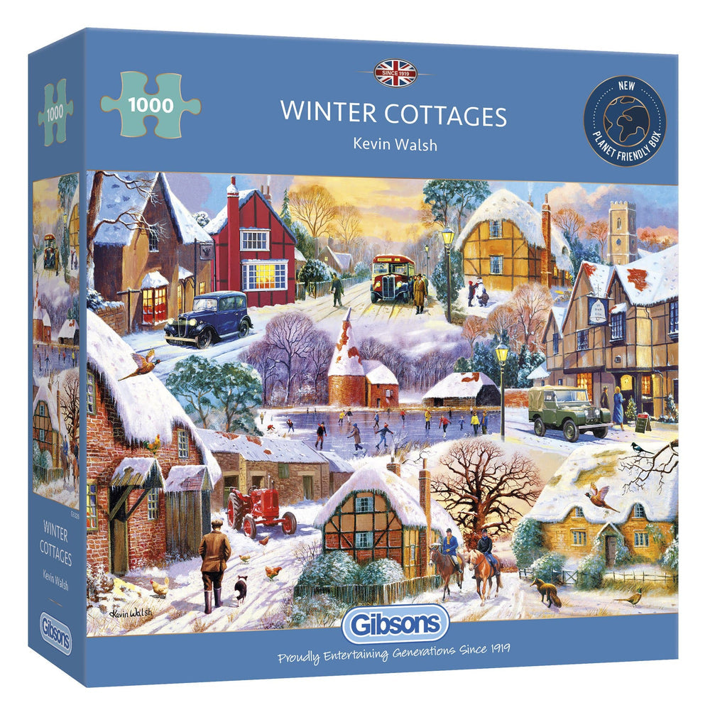Winter Cottages – 1000 Piece Jigsaw Puzzle (Gibsons)