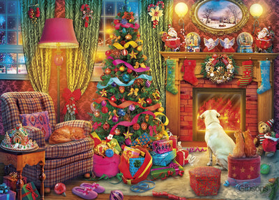 Festive Fireside – 1000 Piece Jigsaw Puzzle (Gibsons)