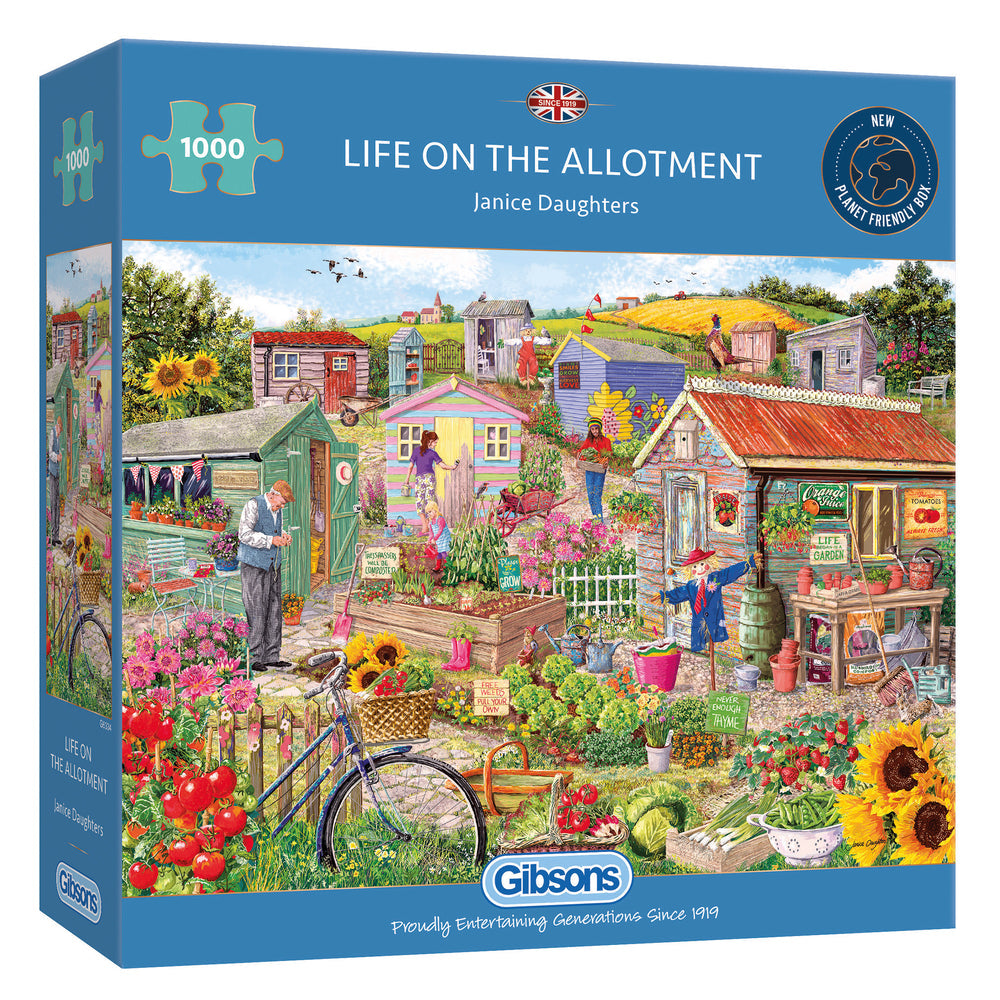 Life on the Allotment – 1000 Piece Jigsaw Puzzle (Gibsons)