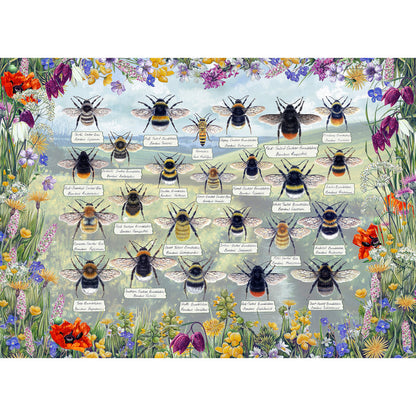 Gibsons - Brilliant Bees - 1000 Piece Jigsaw Puzzle