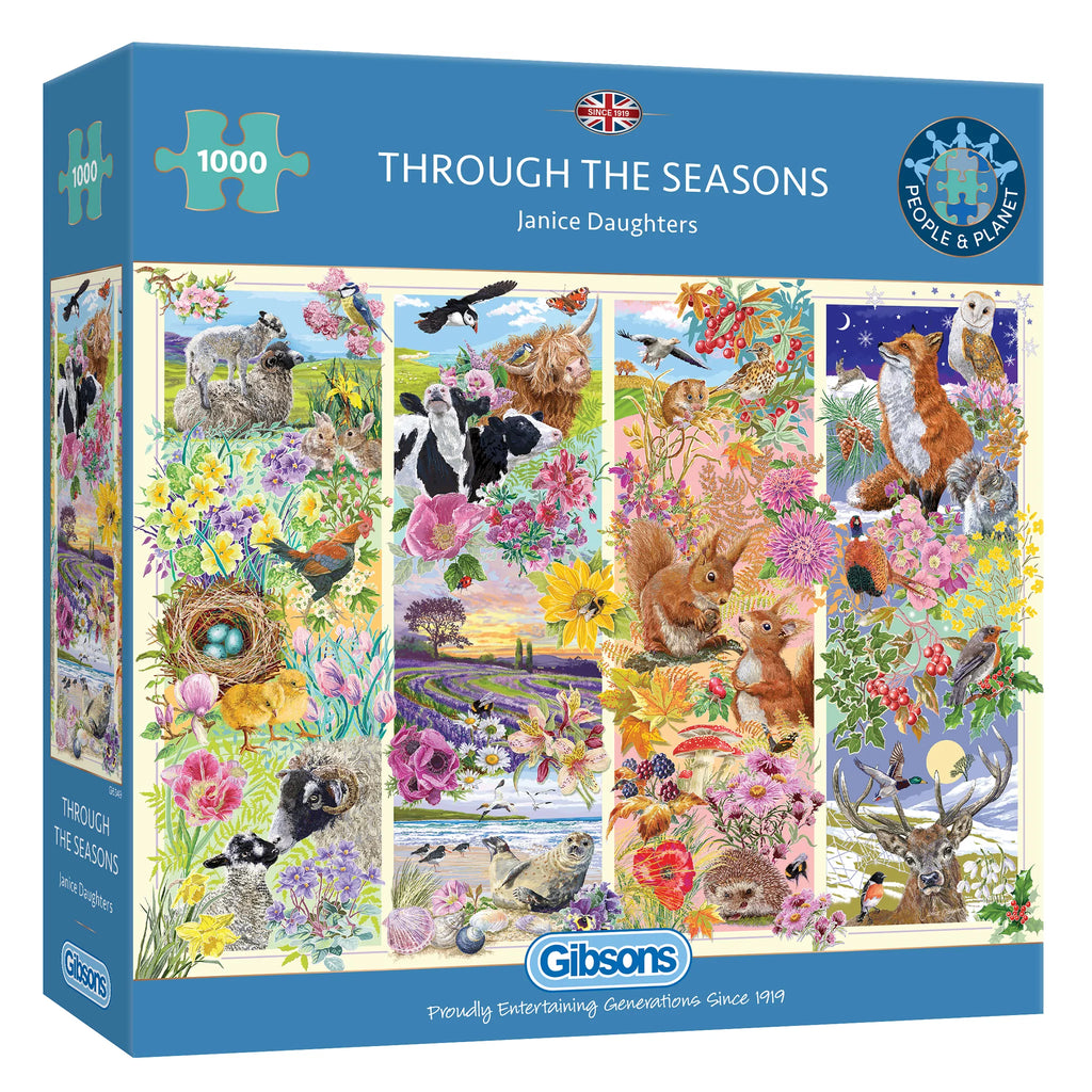 Through the Seasons – 1000 Piece Jigsaw Puzzle (Gibsons)