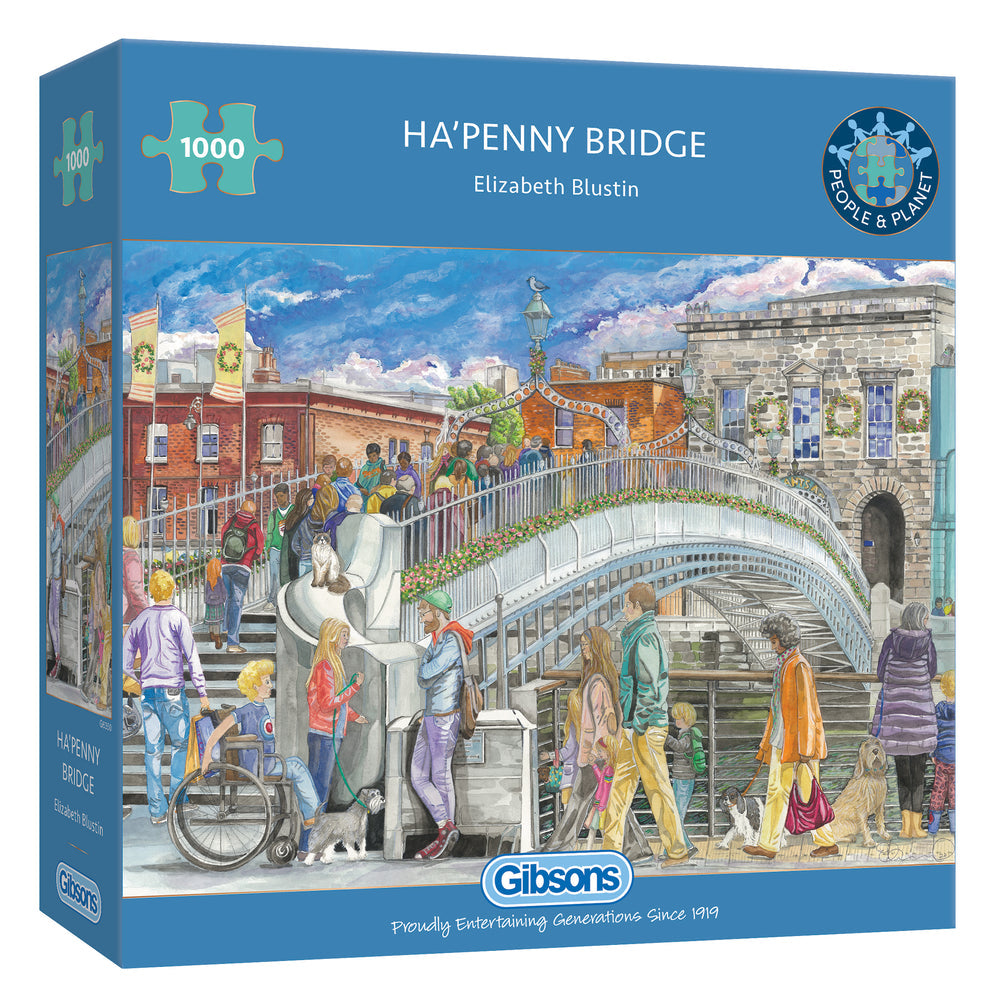 Ha'penny Bridge – 1000 Piece Jigsaw Puzzle (Gibsons)