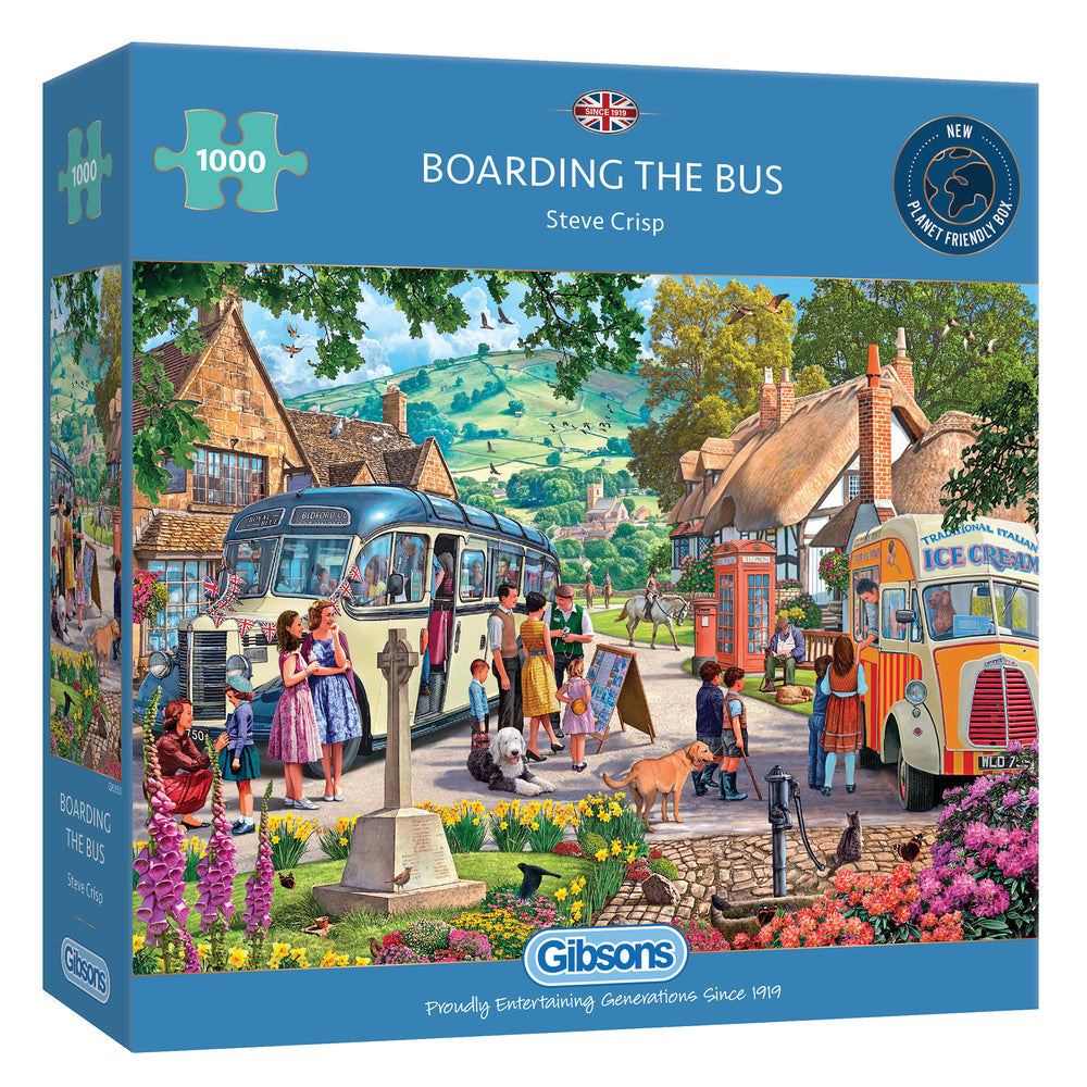 Boarding the Bus – 1000 Piece Jigsaw Puzzle (Gibsons)