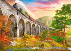 Crossing Glenfinnan Viaduct – 1000 Piece Jigsaw Puzzle (Gibsons)