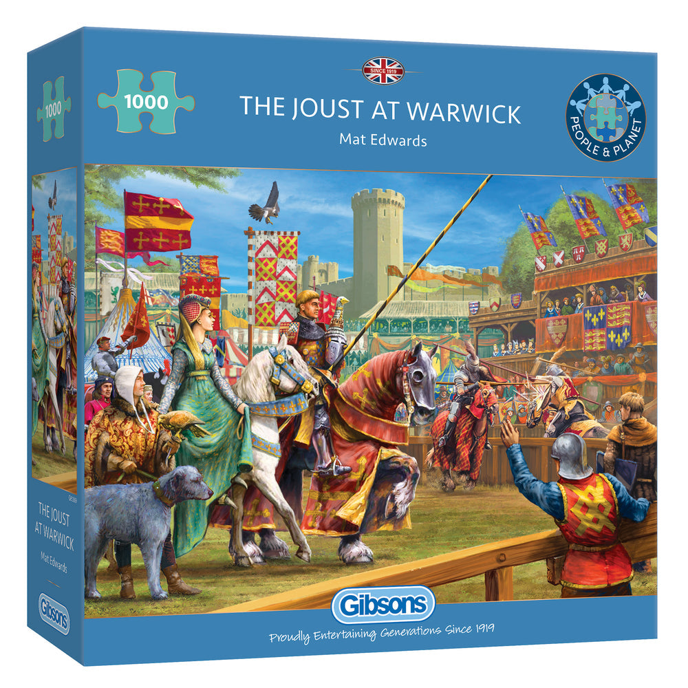 The Joust at Warwick – 1000 Piece Jigsaw Puzzle (Gibsons)
