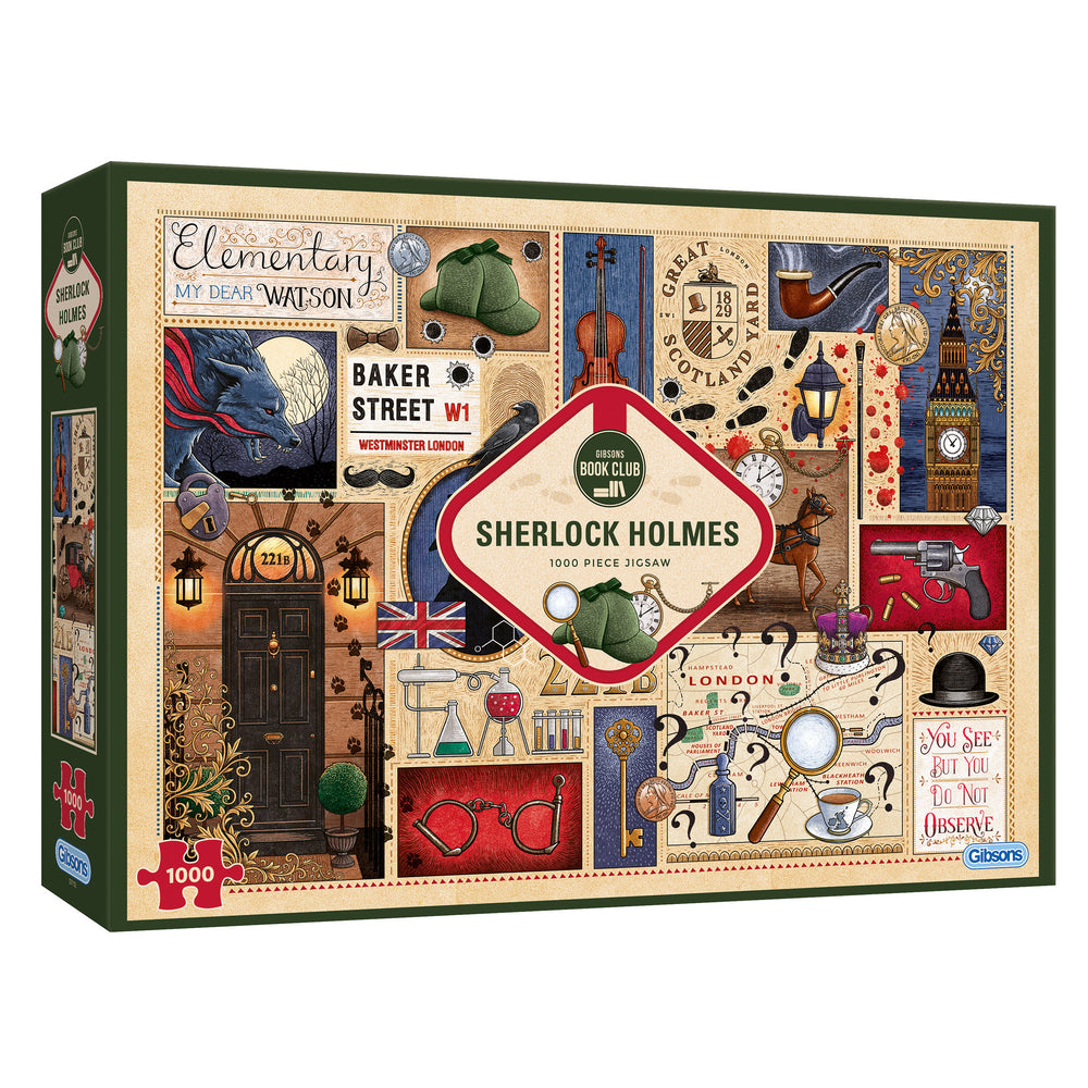 Gibsons - Sherlock Holmes - Book Club - 1000 Piece Jigsaw Puzzle