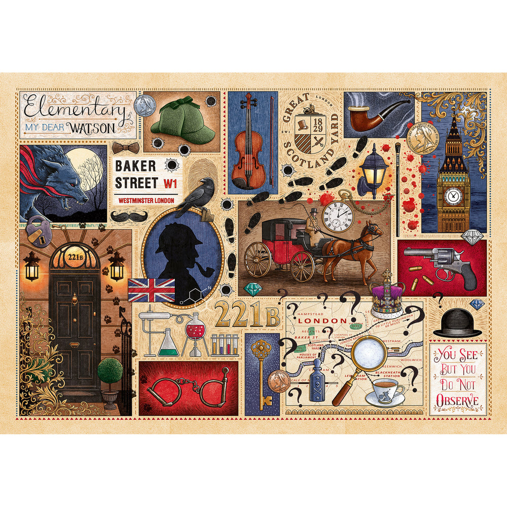 Gibsons - Sherlock Holmes - Book Club - 1000 Piece Jigsaw Puzzle