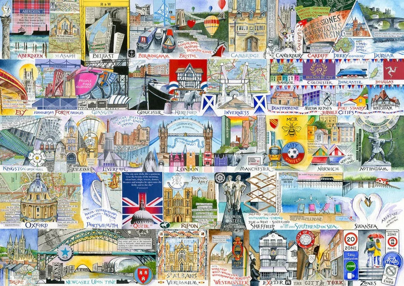 Bright Lights & Big Cities – 1000 Piece Jigsaw Puzzle (Gibsons)