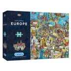 Exploring Europe – 1000 Piece Jigsaw Puzzle (Gibsons)
