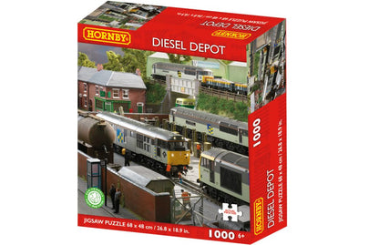 Kidicraft - Hornby Diesel Depot - 1000 Piece Jigsaw Puzzle