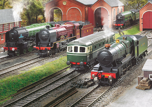 Kidicraft - Hornby The Engine Shed - 1000 Piece Jigsaw Puzzle