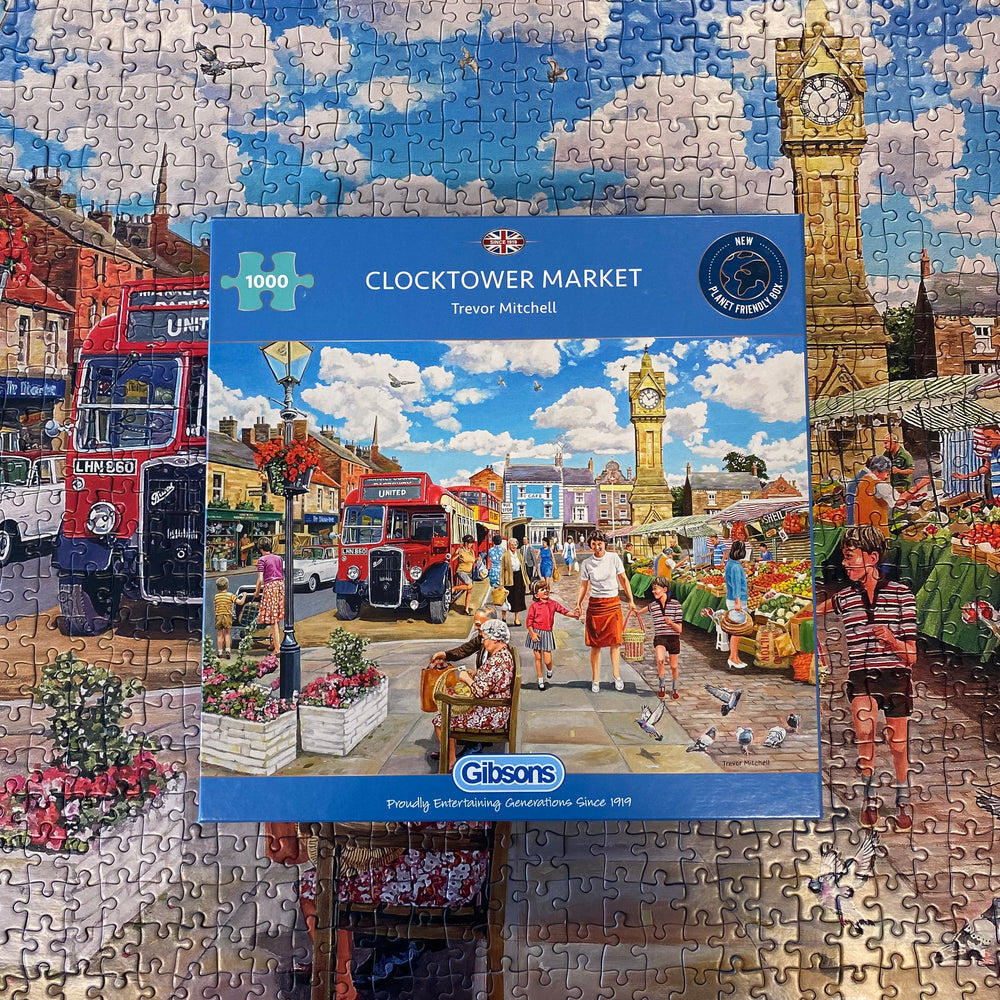 Clocktower Market – 1000 Piece Jigsaw Puzzle (Gibsons)
