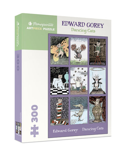 Pomegranate - Edward Gorey: Dancing Cats - 300 Piece Jigsaw Puzzle
