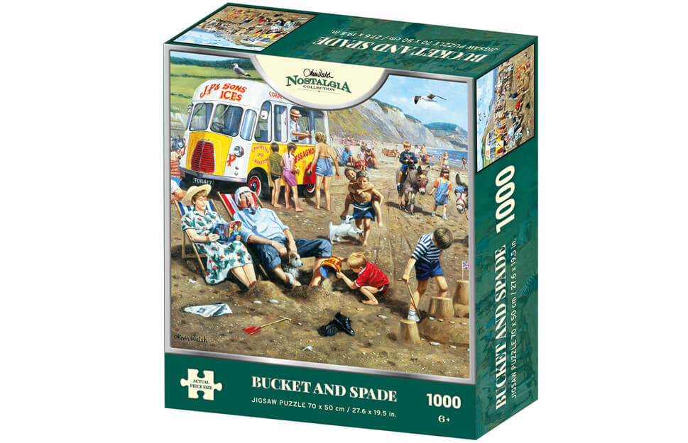 Bucket & Spade by Kevin Walsh – 1000 Piece Jigsaw Puzzle (Kidicraft)