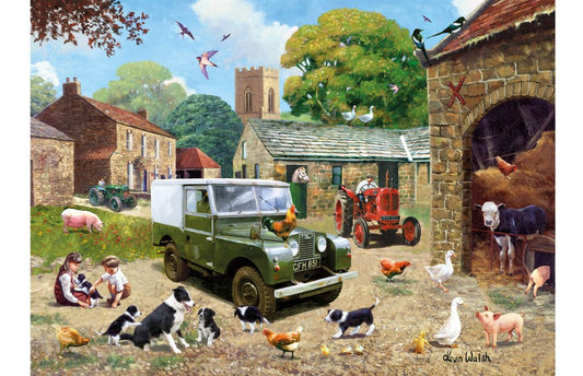 Kidicraft - Kevin Walsh - Down on The Farm - 1000 Piece Jigsaw Puzzle