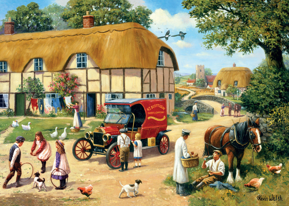 Baker In The Village by Kevin Walsh – 1000 Piece Jigsaw Puzzle (Kidicraft)