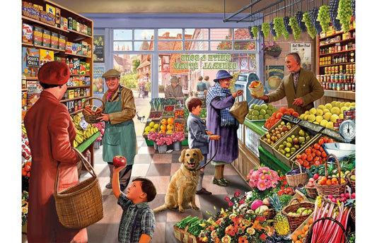 Kidicraft - Steve Crisp - Ye Olde Greengrocer Shoppe - 1000 Piece Jigsaw Puzzle
