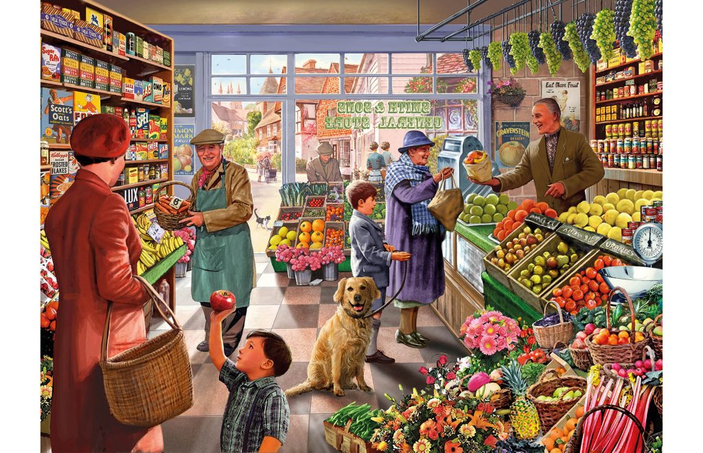 Kidicraft - Steve Crisp - Ye Olde Greengrocer Shoppe - 1000 Piece Jigsaw Puzzle