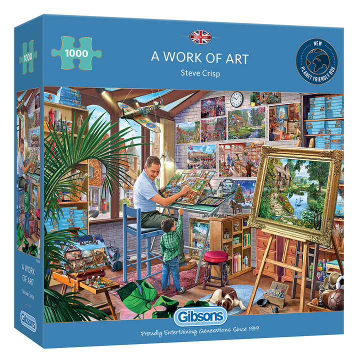 A Work of Art – 1000 Piece Jigsaw Puzzle (Gibsons)