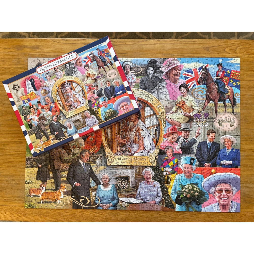 Queen Elizabeth II Commemorative Puzzle – 1000 Piece Jigsaw Puzzle (Gibsons)