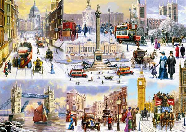 Falcon - A Winter In London - 1000 Piece Jigsaw Puzzle