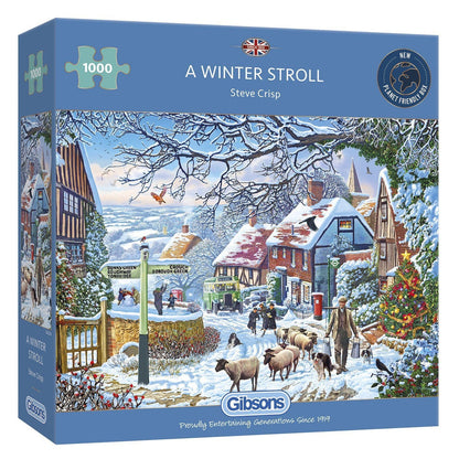 Gibsons - A Winter Stroll - 1000 Piece Jigsaw Puzzle
