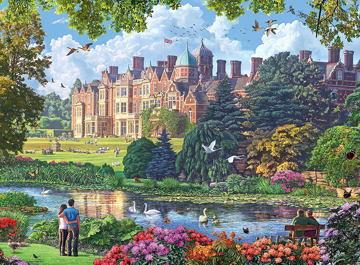 Happy Days No 4, Royal Residences – 4 x 500 Piece Jigsaw Puzzles (Ravensburger)