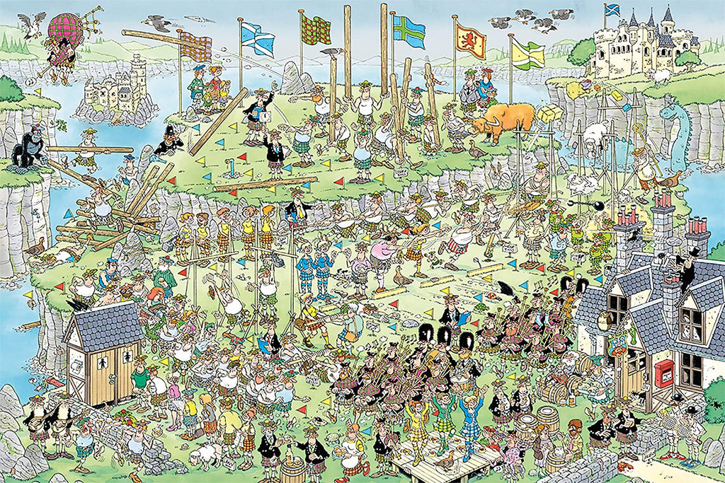 Highland Games by Jan Van Haasteren – 1500 Piece Jigsaw Puzzle (Jan Van Haasteren)