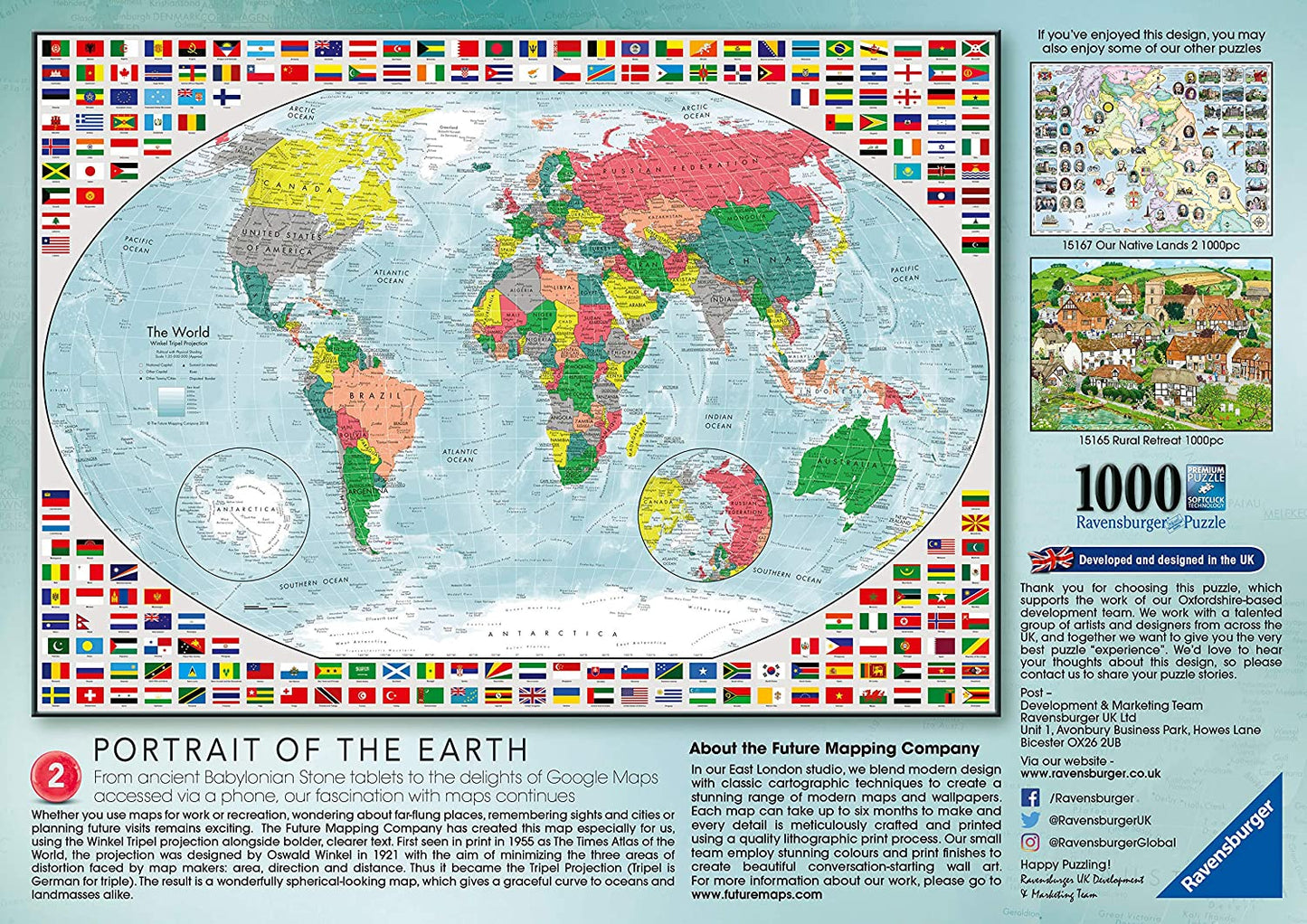 Ravensburger - Portrait of The Earth 2 - 1000 Piece Jigsaw Puzzle