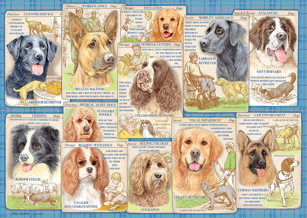 Dutiful Dogs – 1000 Piece Jigsaw Puzzle (Ravensburger)