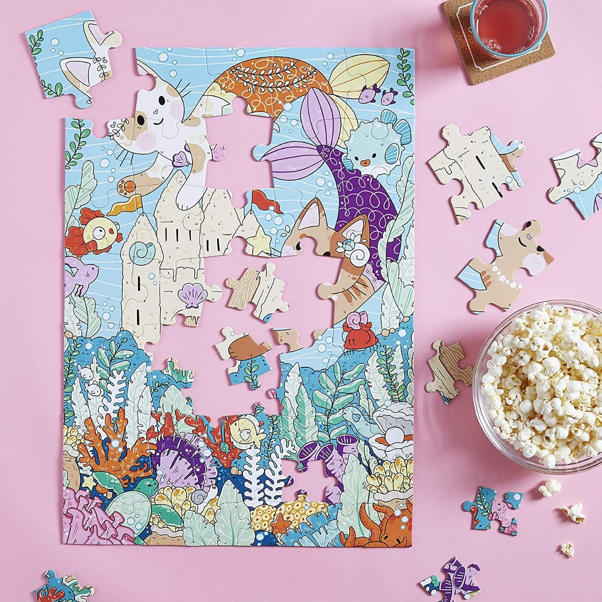 Purrmaid Paradise – 60 Piece Jigsaw Puzzle (Galison)