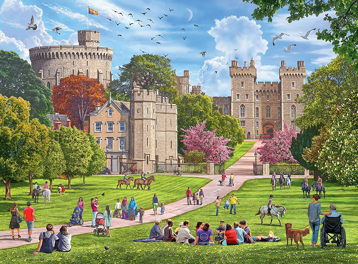 Happy Days No 4, Royal Residences – 4 x 500 Piece Jigsaw Puzzles (Ravensburger)