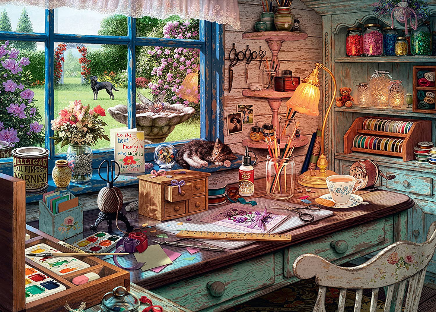 Ravensburger - My Haven No.1, The Craft Shed - 1000 Piece Jigsaw Puzzle