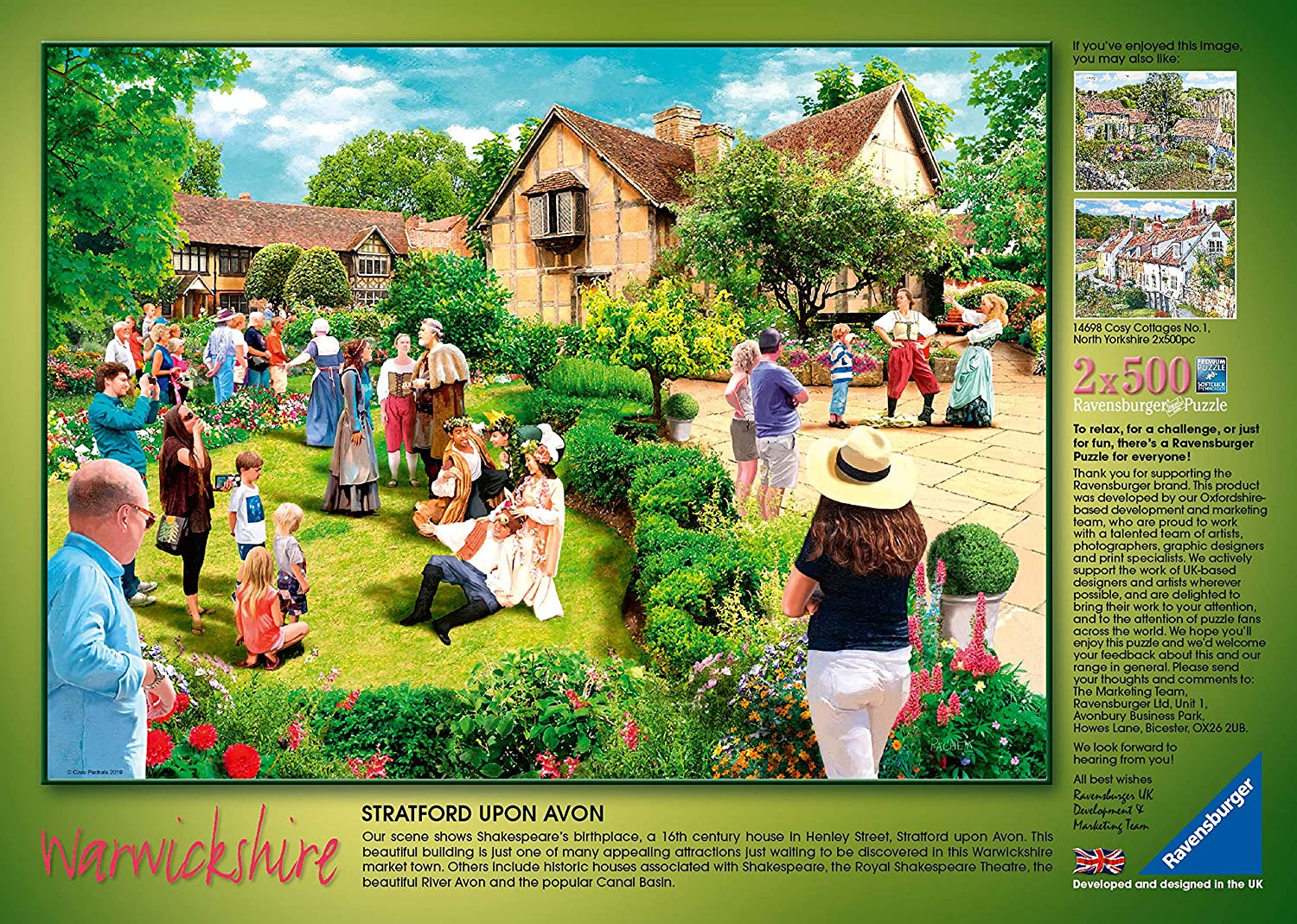 Picturesque Warwickshire – 2 x 500 Piece Jigsaw Puzzles (Ravensburger)