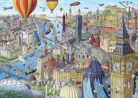 Around the UK & Ireland – 1000 Piece Jigsaw Puzzle (Ravensburger)