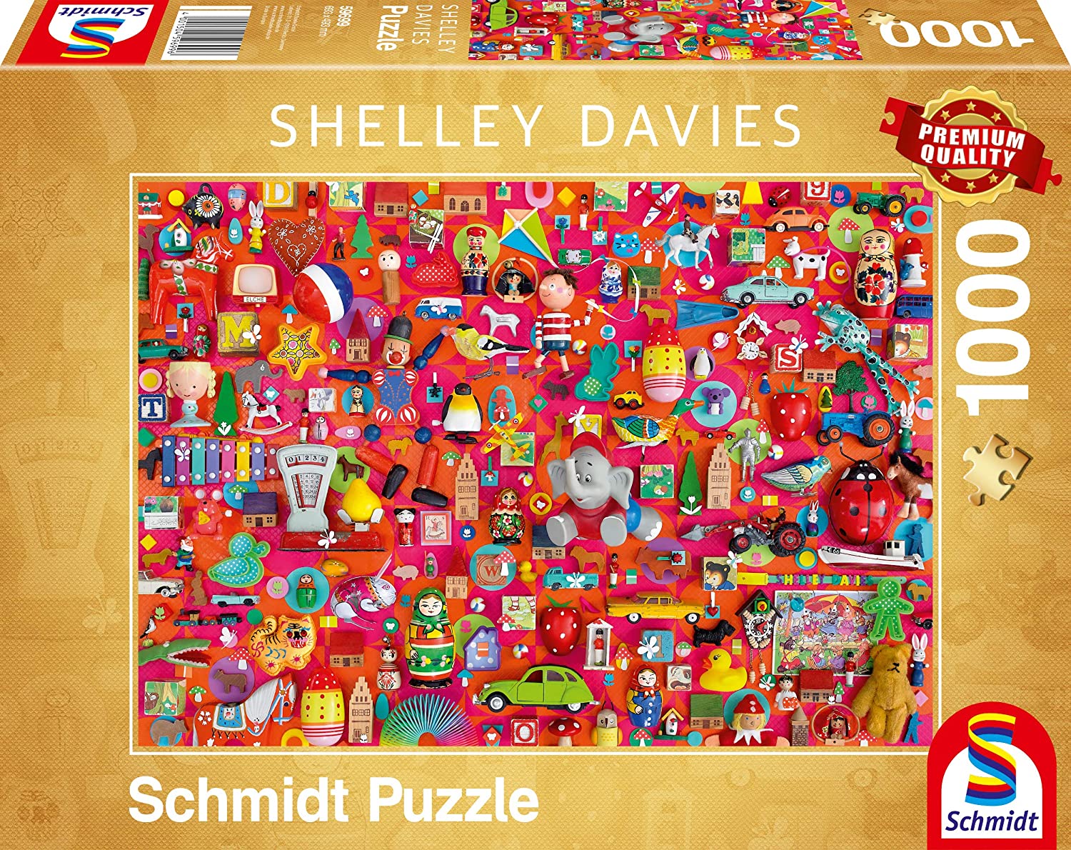 Vintage Toys by Shelley Davies – 1000 Piece Jigsaw Puzzle (Schmidt)