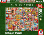 Vintage Sewing Supplies by Shelley Davies – 1000 Piece Jigsaw Puzzle (Schmidt)
