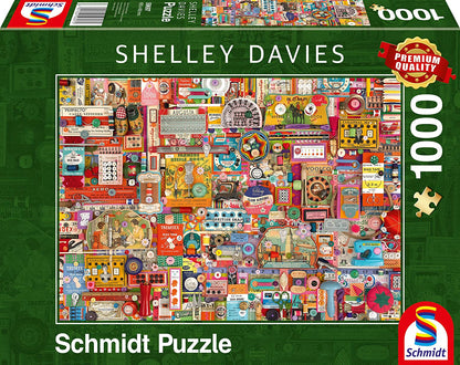 Schmidt - Shelley Davies: Vintage Sewing Supplies - 1000 Piece Jigsaw Puzzle