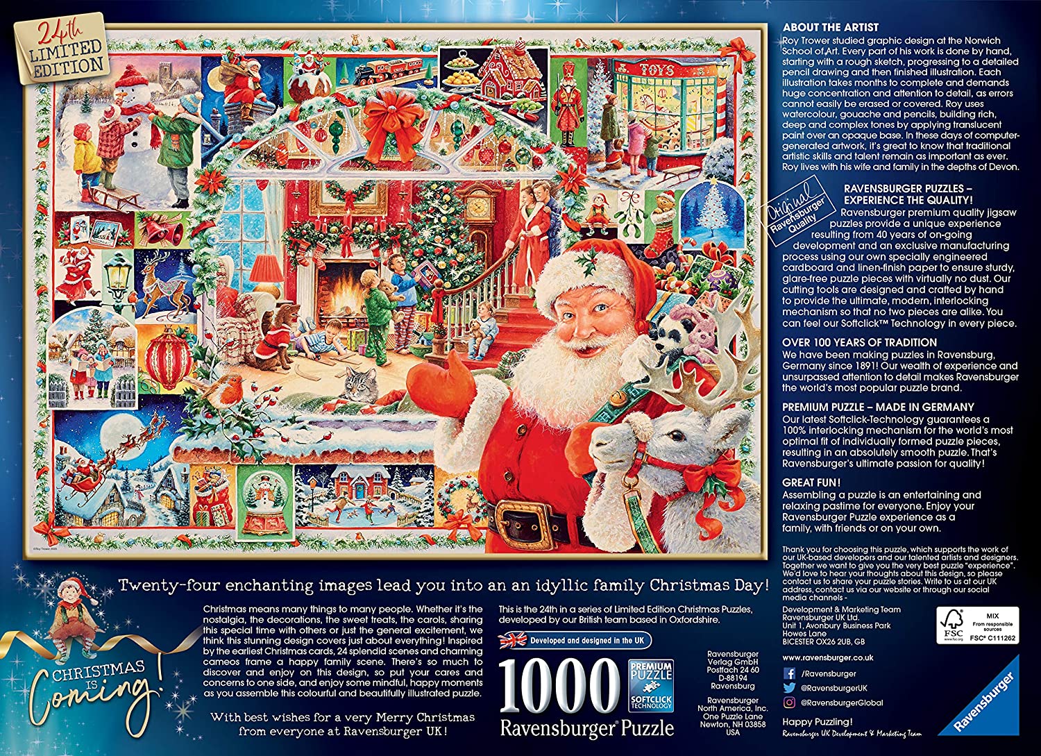 Christmas Is Coming Limited Edition 2020 – 1000 Piece Jigsaw Puzzle (Ravensburger)