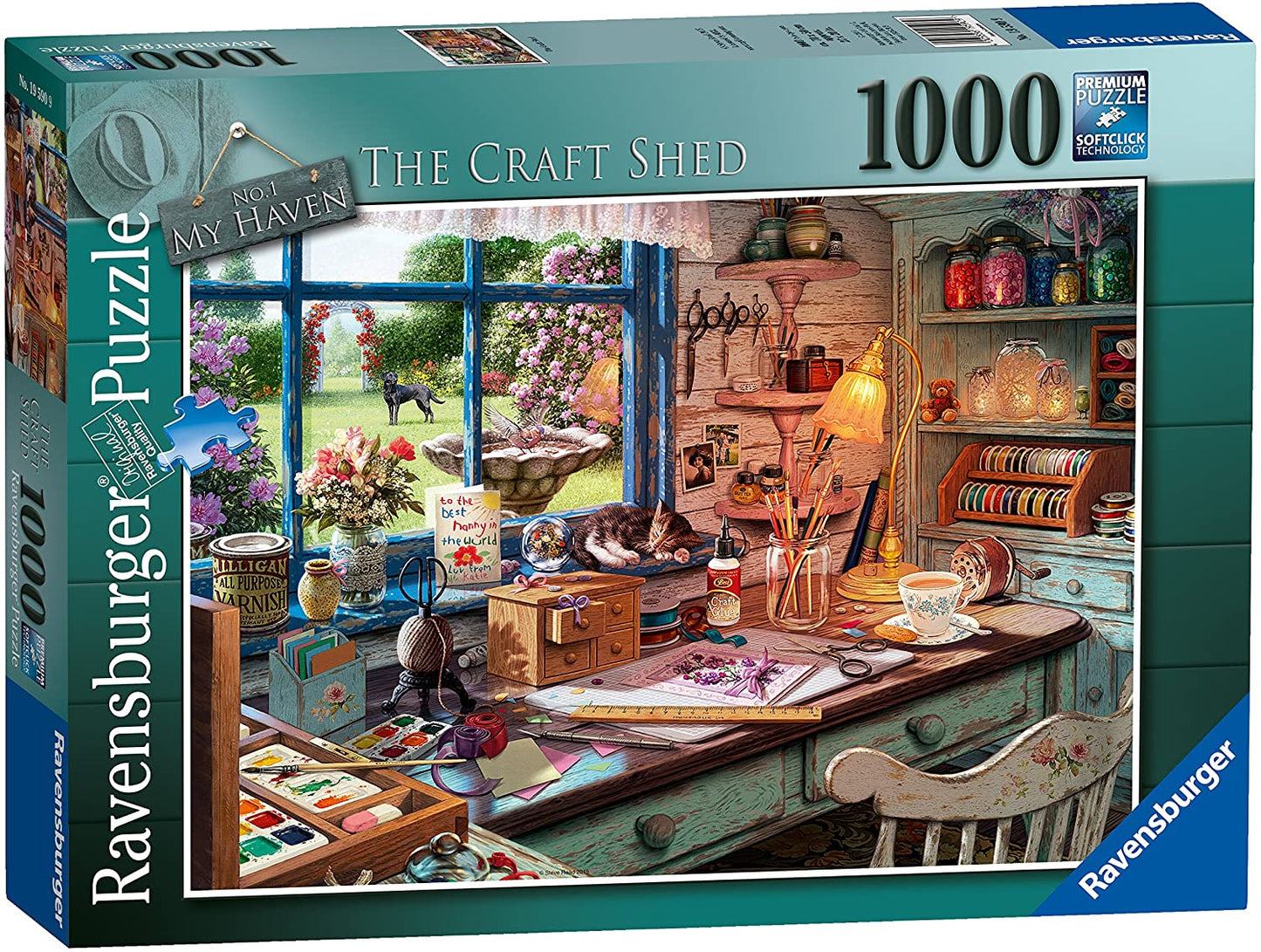 Ravensburger - My Haven No.1, The Craft Shed - 1000 Piece Jigsaw Puzzle