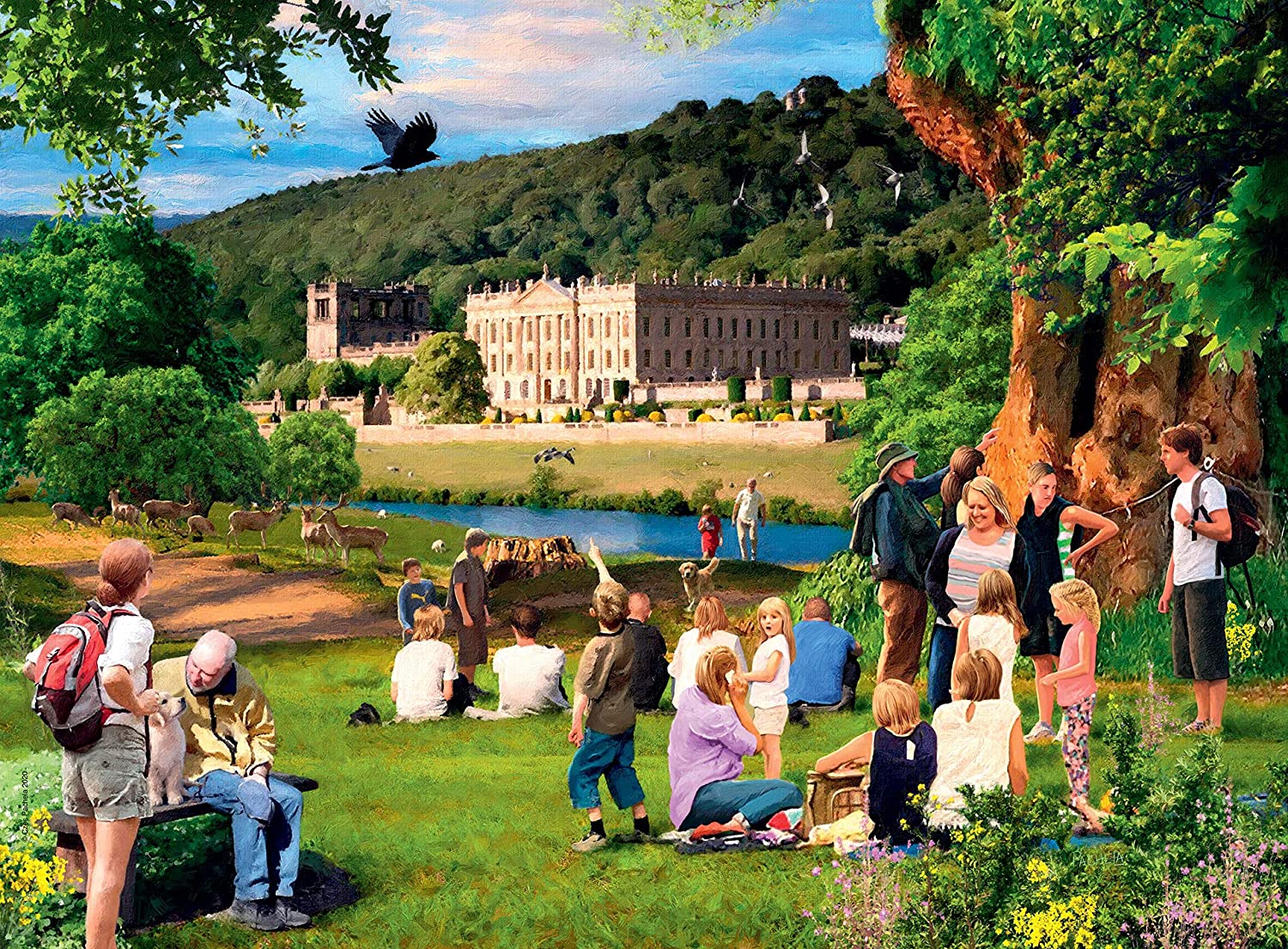 Picturesque Derbyshire – 2 x 500 Piece Jigsaw Puzzle (Ravensburger)
