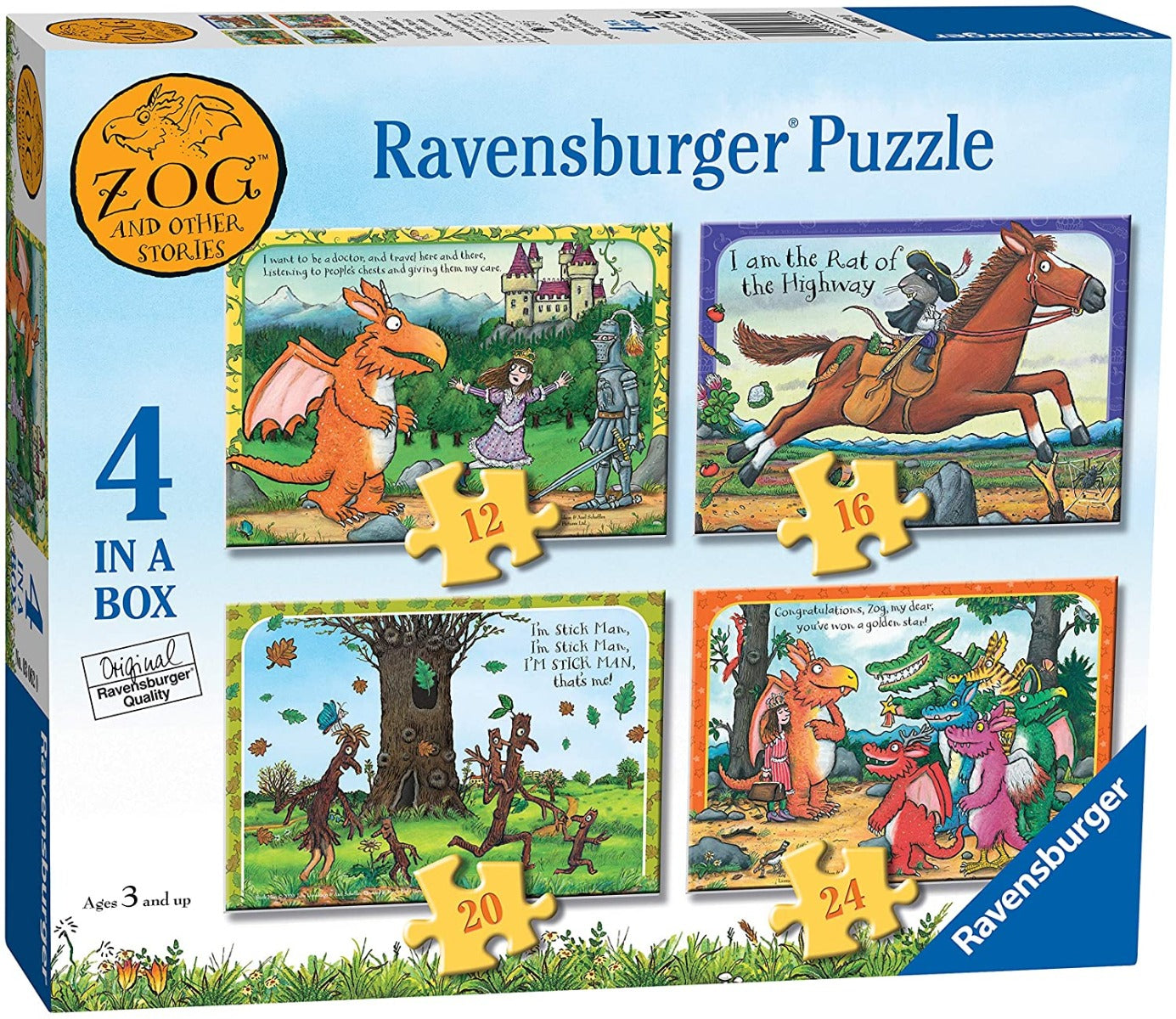 Ravensburger Zog and Other Stories 4 In Box (12, 16, 20, 24 Piece) Jigsaw Puzzles