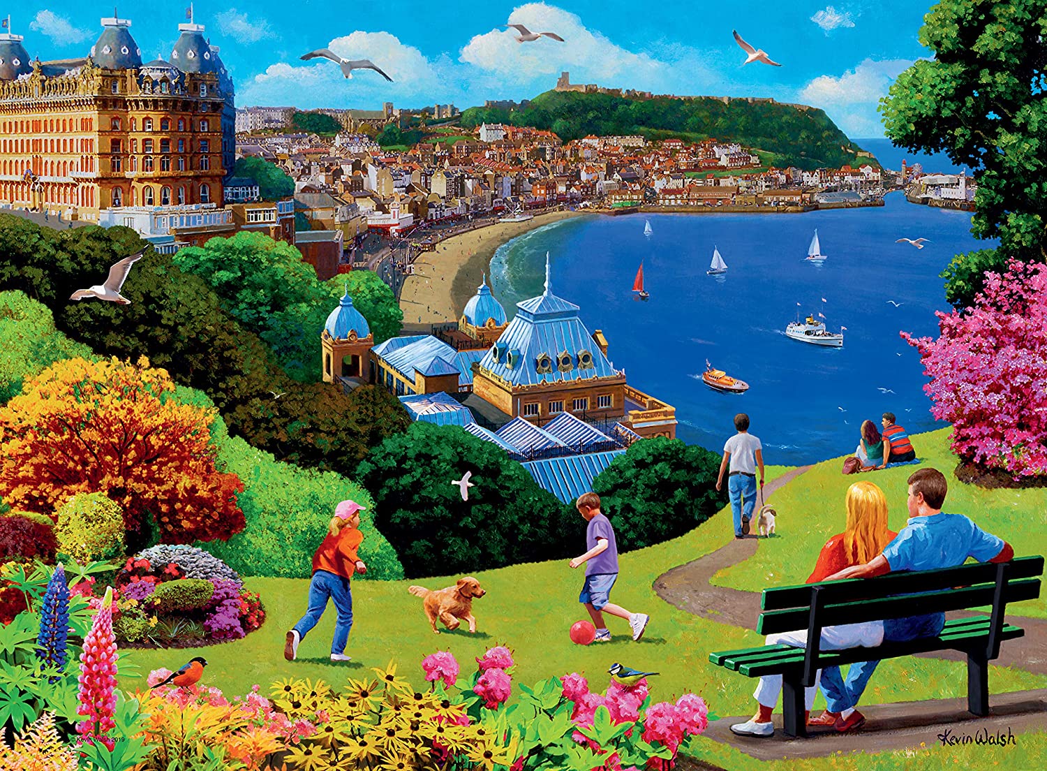 Happy Days No 1, Look North! – 4 x 500 Piece Jigsaw Puzzle (Ravensburger)