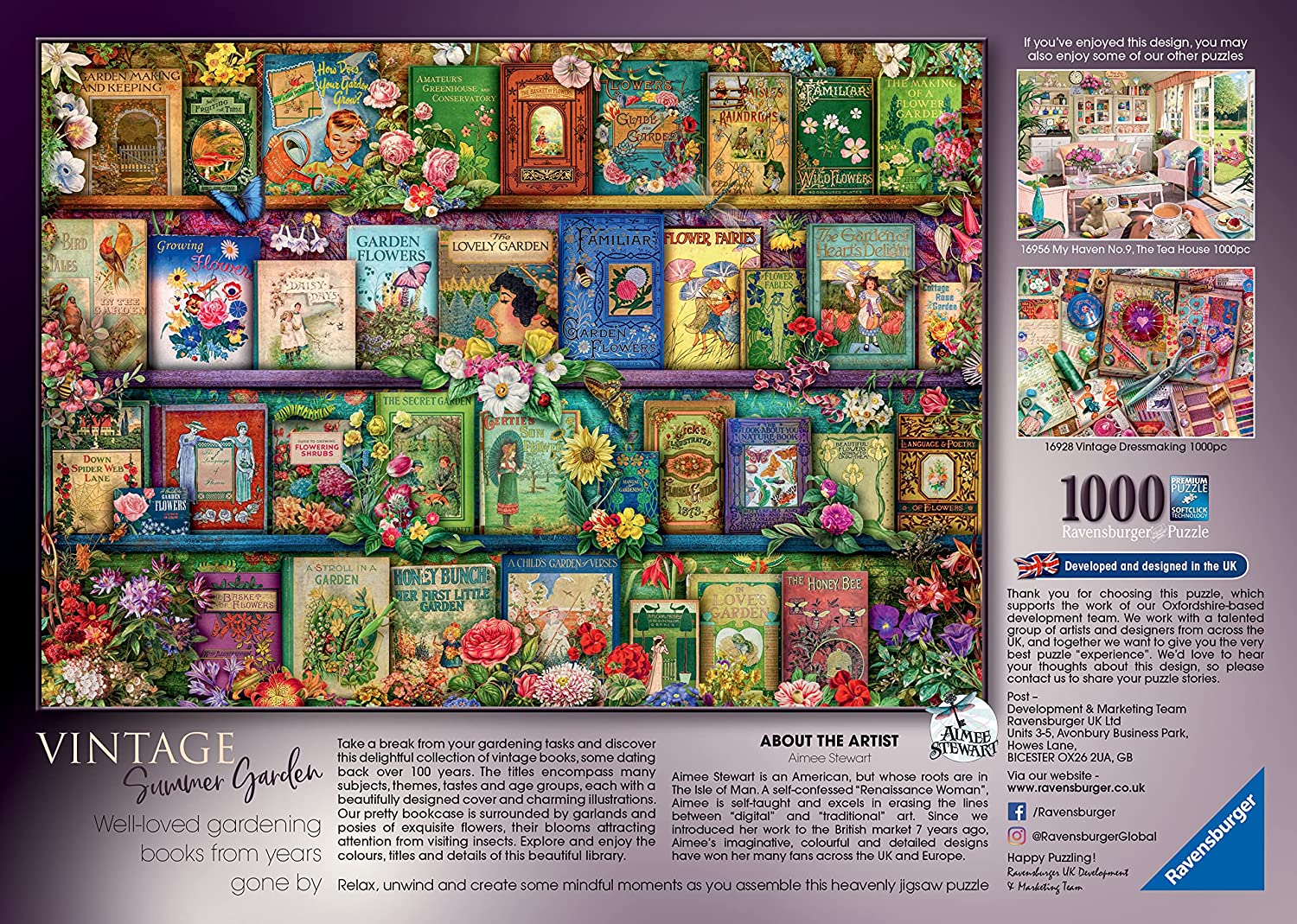 Vintage Summer Garden by Aimee Stewart – 1000 Piece Jigsaw Puzzle (Ravensburger)