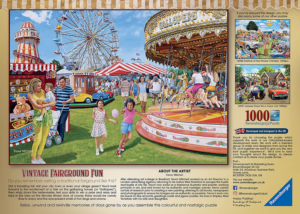 Vintage Fairground fun – 1000 Piece Jigsaw Puzzle (Ravensburger)